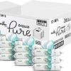 Baby Wipes, Pampers Aqua Pure Sensitive Water Baby Diaper Wipes, Hypoallergenic and Unscented, 12x Pop-Top Packs, 672 Count