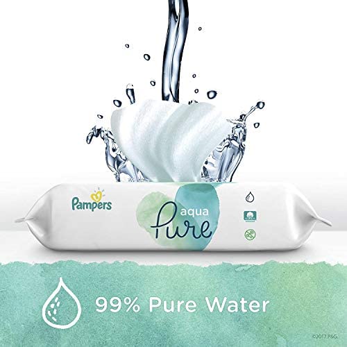 Baby Wipes, Pampers Aqua Pure Sensitive Water Baby Diaper Wipes, Hypoallergenic and Unscented, 12x Pop-Top Packs, 672 Count 4 Baby Wipes, Pampers Aqua Pure Sensitive Water Baby Diaper Wipes, Hypoallergenic and Unscented, 12x Pop-Top Packs, 672 Count