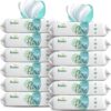 Baby Wipes, Pampers Aqua Pure Sensitive Water Baby Diaper Wipes, Hypoallergenic and Unscented, 12x Pop-Top Packs, 672 Count