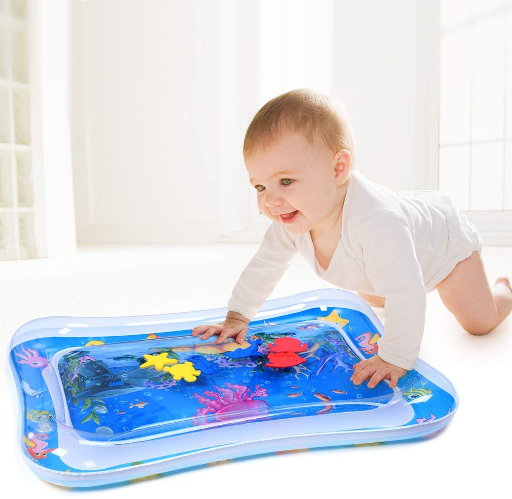 MAGIFIRE Tummy Time Baby Water Mat Infant Toy Inflatable Play Mat for 3 6 9 Months Newborn Boy Girl 6 MAGIFIRE Tummy Time Baby Water Mat Infant Toy Inflatable Play Mat for 3 6 9 Months Newborn Boy Girl