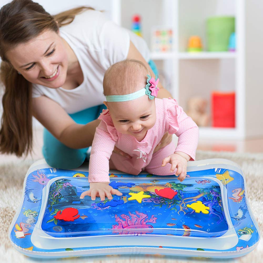 MAGIFIRE Tummy Time Baby Water Mat Infant Toy Inflatable Play Mat for 3 6 9 Months Newborn Boy Girl 7 MAGIFIRE Tummy Time Baby Water Mat Infant Toy Inflatable Play Mat for 3 6 9 Months Newborn Boy Girl